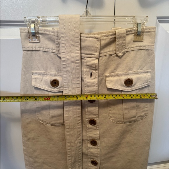 NWOT Gap cotton/linen skirt with a belt  - size 0 - Picture 11 of 11